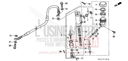 REAR BRAKE MASTER CYLINDER XR600RP de 1993